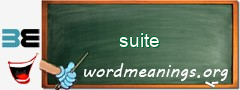 WordMeaning blackboard for suite